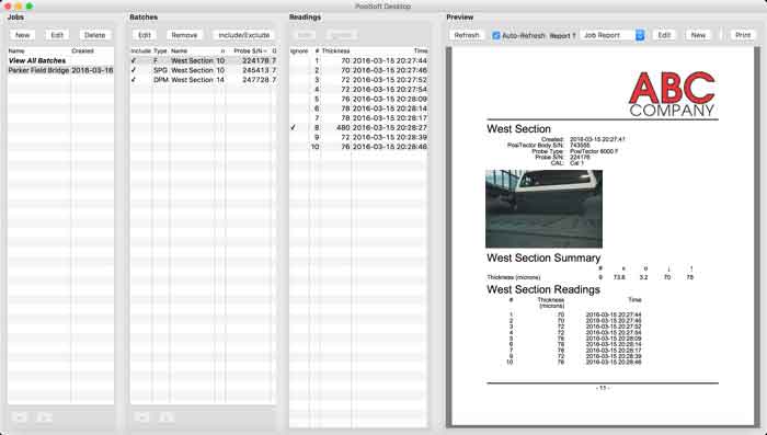 Ejemplo de PosiSoft Deskop Custom PDF Report Generator