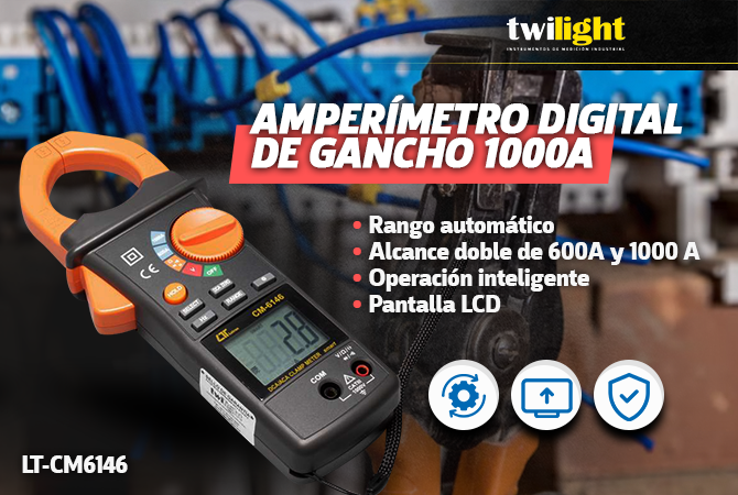 Amperímetro Digital de Gancho 1000A