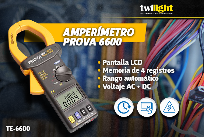 Voltímetro digital y amperímetro con medidor de factor de potencia -  Monitor de voltaje de CA, corriente, energía y frecuencia 6 en 1 Probador